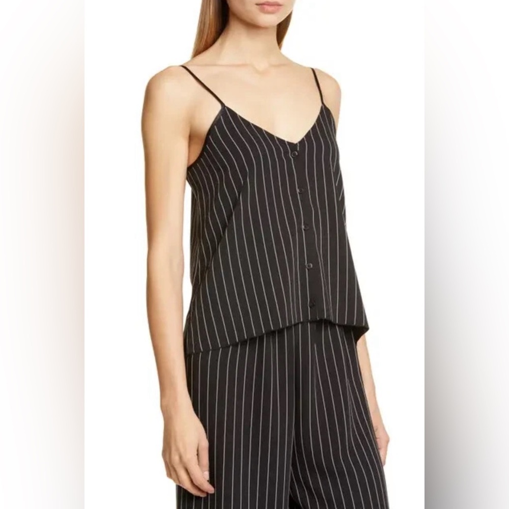 ATM Anthony Thomas Melillo Black and White Striped Top